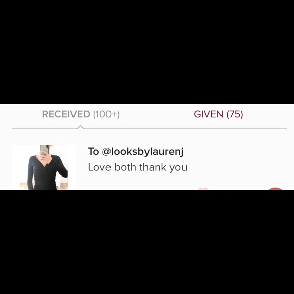 LYON Black V-neck Twist Knot Long Sleeve Top - Picture 7 of 7